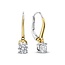 Ti Sento Milano TI SENTO MILANO 78106ZY Zilver gerhodineerde Oorhangers, met verguld, hangend zirkonia,