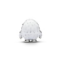 Pandora PANDORA 735058C01 Yeti platinum-plated charm with zirconia and black and white enamel