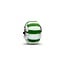 Pandora PANDORA 735071C02 Platinum-plated charm with green and white Murano glass