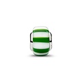 Pandora PANDORA 735071C02 Platinum-plated charm with green and white Murano glass