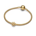 Pandora PANDORA SHINE 764249C01 Snowflake 14k gold-plated charm with zirconia