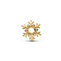 Pandora PANDORA SHINE 764249C01 Snowflake 14k gold-plated charm with zirconia
