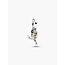 Pandora PANDORA DISNEY 764405C01 Belle rose sterling silver and 14k gold-plated dangle with 0.012ct lab-grown diamond