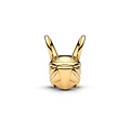 Pandora PANDORA MARVEL 765021C01 Loki helmet 14k gold-plated charm with green enamel