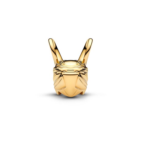 Pandora PANDORA MARVEL 765021C01 Loki helmet 14k gold-plated charm with green enamel