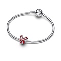 Pandora PANDORA DISNEY 794948C01 Mickey ornament sterling silver charm with zirconia and red enamel