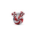 Pandora PANDORA DISNEY 794948C01 Mickey ornament sterling silver charm with zirconia and red enamel