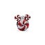 Pandora PANDORA DISNEY 794948C01 Mickey ornament sterling silver charm with zirconia and red enamel