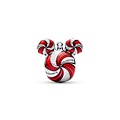 Pandora PANDORA DISNEY 794948C01 Mickey ornament sterling silver charm with zirconia and red enamel