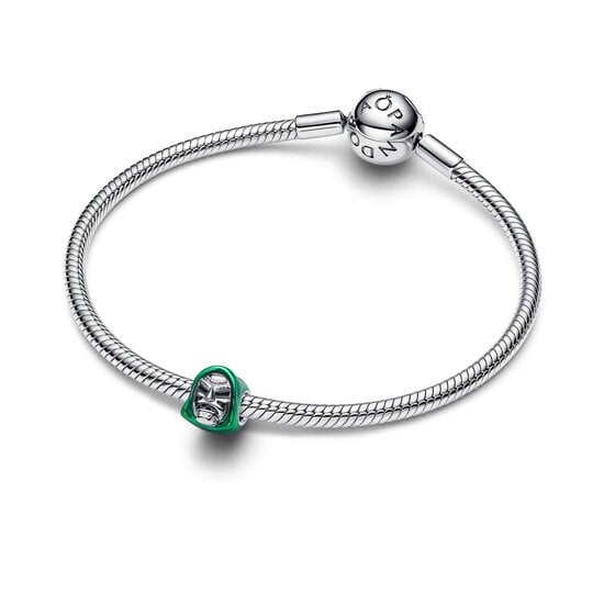 Pandora PANDORA MARVEL 795023C01 Dr. Doom sterling silver charm with green and black enamel