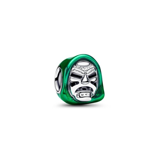 Pandora PANDORA MARVEL 795023C01 Dr. Doom sterling silver charm with green and black enamel