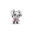 Pandora PANDORA DISNEY 795024C01 Christmas Stitch sterling silver charm with glittery brown, black, white and red enamel