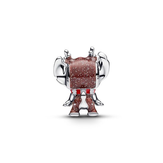 Pandora PANDORA DISNEY 795024C01 Christmas Stitch sterling silver charm with glittery brown, black, white and red enamel