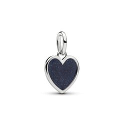 PANDORA 735088C01 Engravable heart platinum-plated dangle