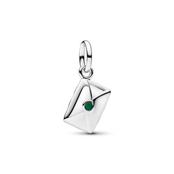 PANDORA 795065C01 Santa letter sterling silver dangle