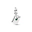 Pandora PANDORA 795065C01 Santa letter sterling silver dangle with zirconia, red and green enamel