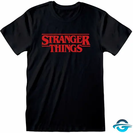 Stranger Things Netflix - Stranger Things - S.T. Logo Black - T-Shirt