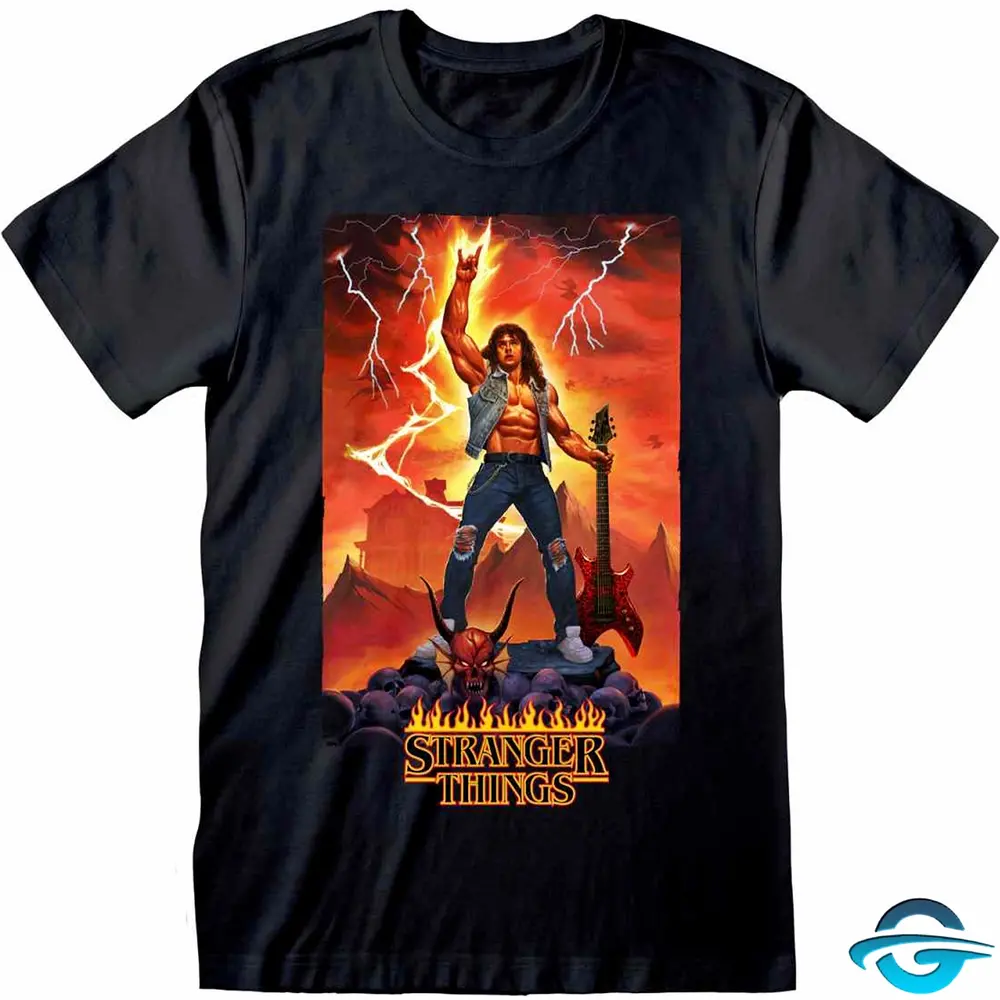 Stranger Things Netflix - Stranger Things - Eddie Rocks - T-Shirt