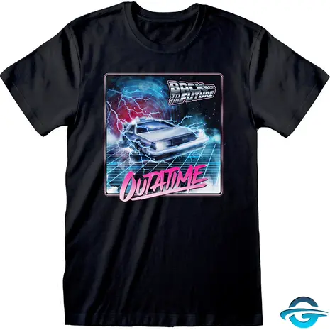 Back to the Future Back to the Future - Outa Time Neon - T-Shirt Back to the Future Back to the Future - Outa Time Neon - T-Shirt