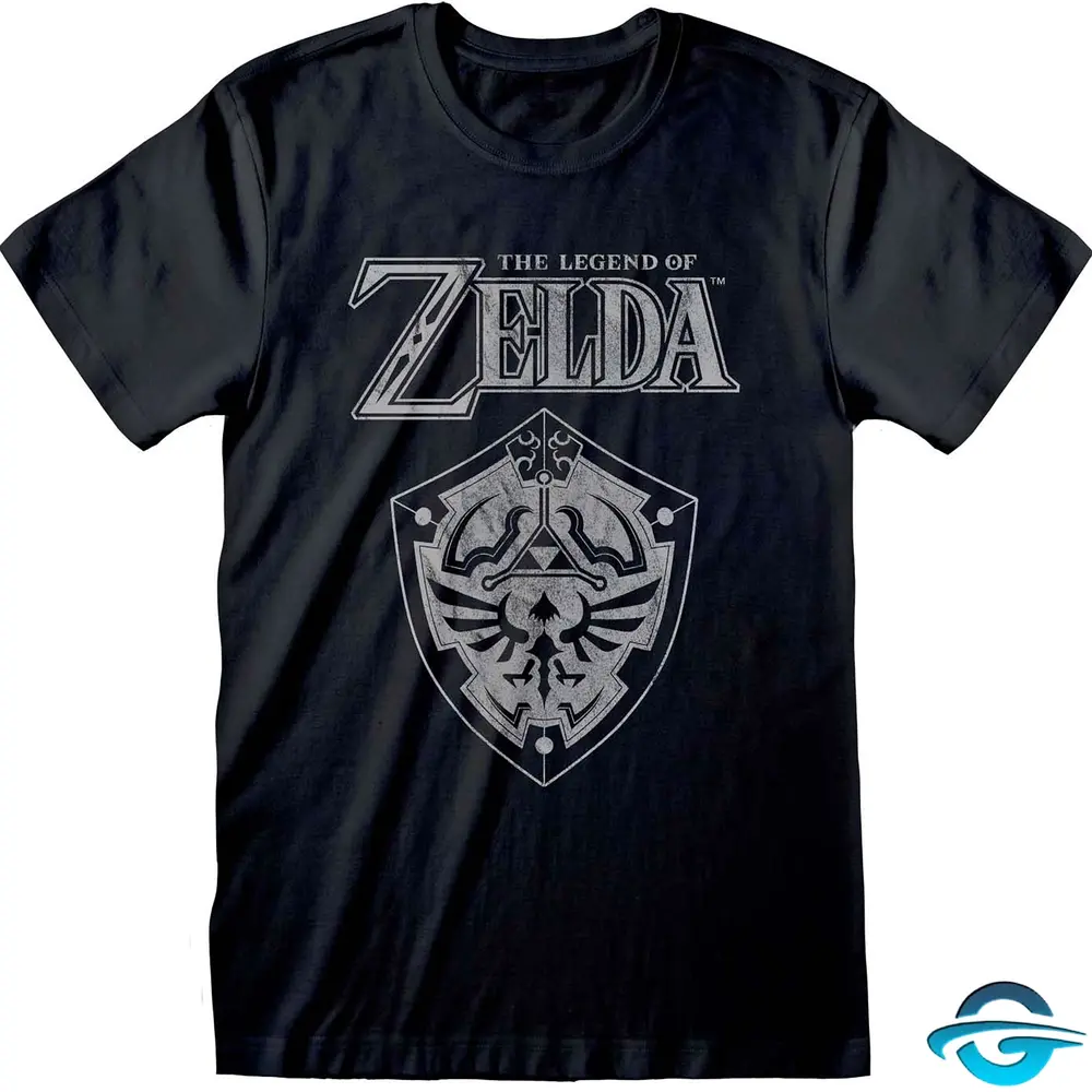 Zelda Zelda - Distressed Shield - T-Shirt Zelda Zelda - Distressed Shield - T-Shirt