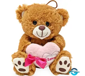 Landahl Bär mit Herz "Love" - Braun / Pink - 15 cm - Plüschtier Landahl Bär mit Herz "Love" - Braun / Pink - 15 cm - Plüschtier