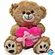 Landahl Landahl - Bär mit Herz "Love" - Hellbraun / Pink - 15 cm - Plüschtier Landahl Landahl - Bär mit Herz "Love" - Hellbraun / Pink - 15 cm - Plüschtier