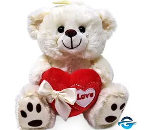 Landahl Bär mit Herz "Love" - Weiß / Rot - 15 cm - Plüschtier Landahl Bär mit Herz "Love" - Weiß / Rot - 15 cm - Plüschtier