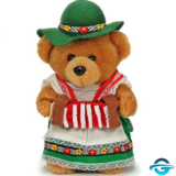 Euro Souvenirs Trachtenbärin - 25 cm - Plüschtier