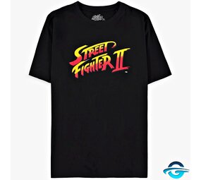 Street Fighter Street Fighter II - Men's Short Sleeved - Black - T-Shirt Street Fighter Street Fighter II - Men's Short Sleeved - Black - T-Shirt