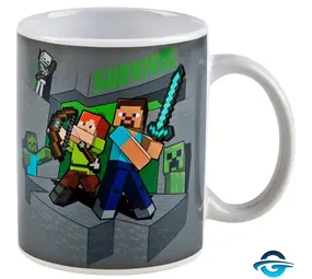 Minecraft Minecraft - Heat Change Mug - Steve & Alex - Farbwechsel - Tasse - 320 ml