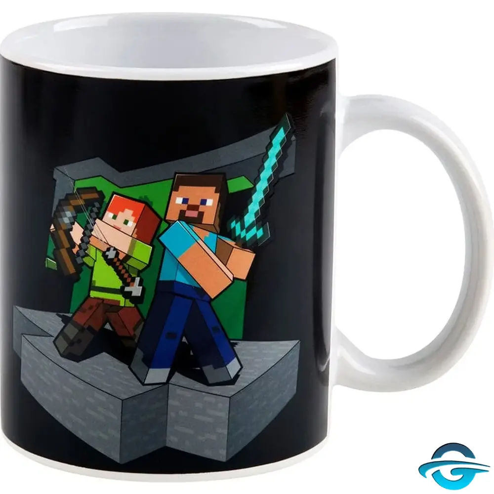 Minecraft Minecraft - Heat Change Mug - Steve & Alex - Farbwechsel - Tasse - 320 ml Minecraft Minecraft - Heat Change Mug - Steve & Alex - Farbwechsel - Tasse - 320 ml
