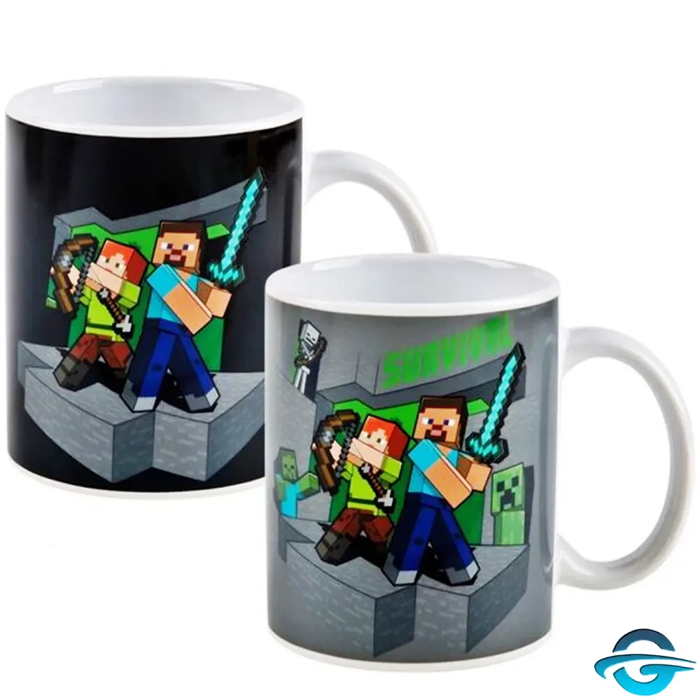 Minecraft Minecraft - Heat Change Mug - Steve & Alex - Farbwechsel - Tasse - 320 ml Minecraft Minecraft - Heat Change Mug - Steve & Alex - Farbwechsel - Tasse - 320 ml