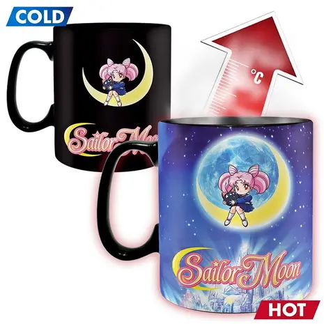 Sailor Moon Sailor Moon - King Size - Sailor & Chibi - Thermoeffekt Farbwechsel - Tasse - 460ml
