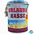 Urlaubskasse - Metall - Spardose Urlaubskasse - Metall - Spardose
