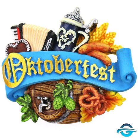 Creation Gross Creation Gross - Oktoberfest Schmankerl mit Schriftzug in Gold - Blau - 3D Magnet - 5,5 x 8 cm Creation Gross Creation Gross - Oktoberfest Schmankerl mit Schriftzug in Gold - Blau - 3D Magnet - 5,5 x 8 cm