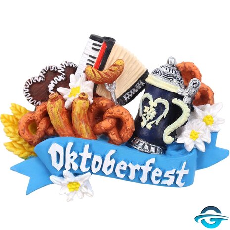 Creation Gross Creation Gross - Oktoberfest Schmankerl mit Akkordeon - Blau - 3D Magnet - 5,5 x 8 cm Creation Gross Creation Gross - Oktoberfest Schmankerl mit Akkordeon - Blau - 3D Magnet - 5,5 x 8 cm