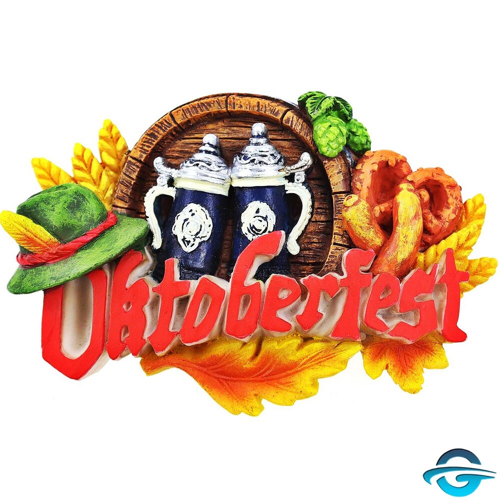 Creation Gross Creation Gross - Oktoberfest Schmankerl mit Bierfass - Rote Schrift - 3D Magnet - 5,5 x 8 cm Creation Gross Creation Gross - Oktoberfest Schmankerl mit Bierfass - Rote Schrift - 3D Magnet - 5,5 x 8 cm
