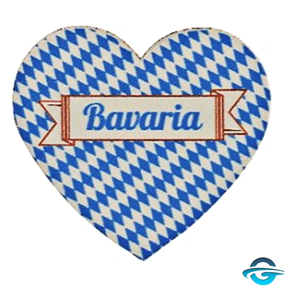 Creation Gross Creation Gross - Bayern Herz Wappen aus Leder - Magnet - 0,5 x 5 cm Creation Gross Creation Gross - Bayern Herz Wappen aus Leder - Magnet - 0,5 x 5 cm