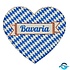 Bayern Herz Wappen aus Leder - Magnet - 0,5 x 5 cm Bayern Herz Wappen aus Leder - Magnet - 0,5 x 5 cm