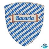 Creation Gross Bayern Wappen aus Leder - Magnet - 0,5 x 5 cm