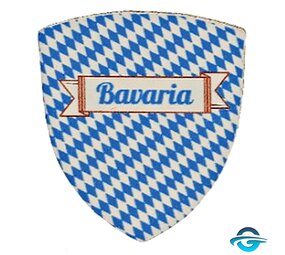 Creation Gross Bayern Wappen aus Leder - Magnet - 0,5 x 5 cm