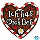 Creation Gross Creation Gross - Lebkuchen Herz - Ich hab dich lieb - 3D Magnet - 6 x 6 cm Creation Gross Creation Gross - Lebkuchen Herz - Ich hab dich lieb - 3D Magnet - 6 x 6 cm