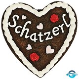 Creation Gross Lebkuchen Herz - Schatzerl - 3D Magnet - 6 x 6 cm