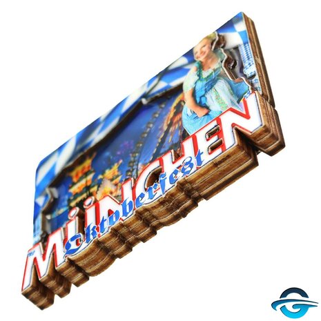 Creation Gross Creation Gross -Münchener Oktoberfest - Epoxid Überzug - 3D Magnet - 8.5 x 6.5 cm