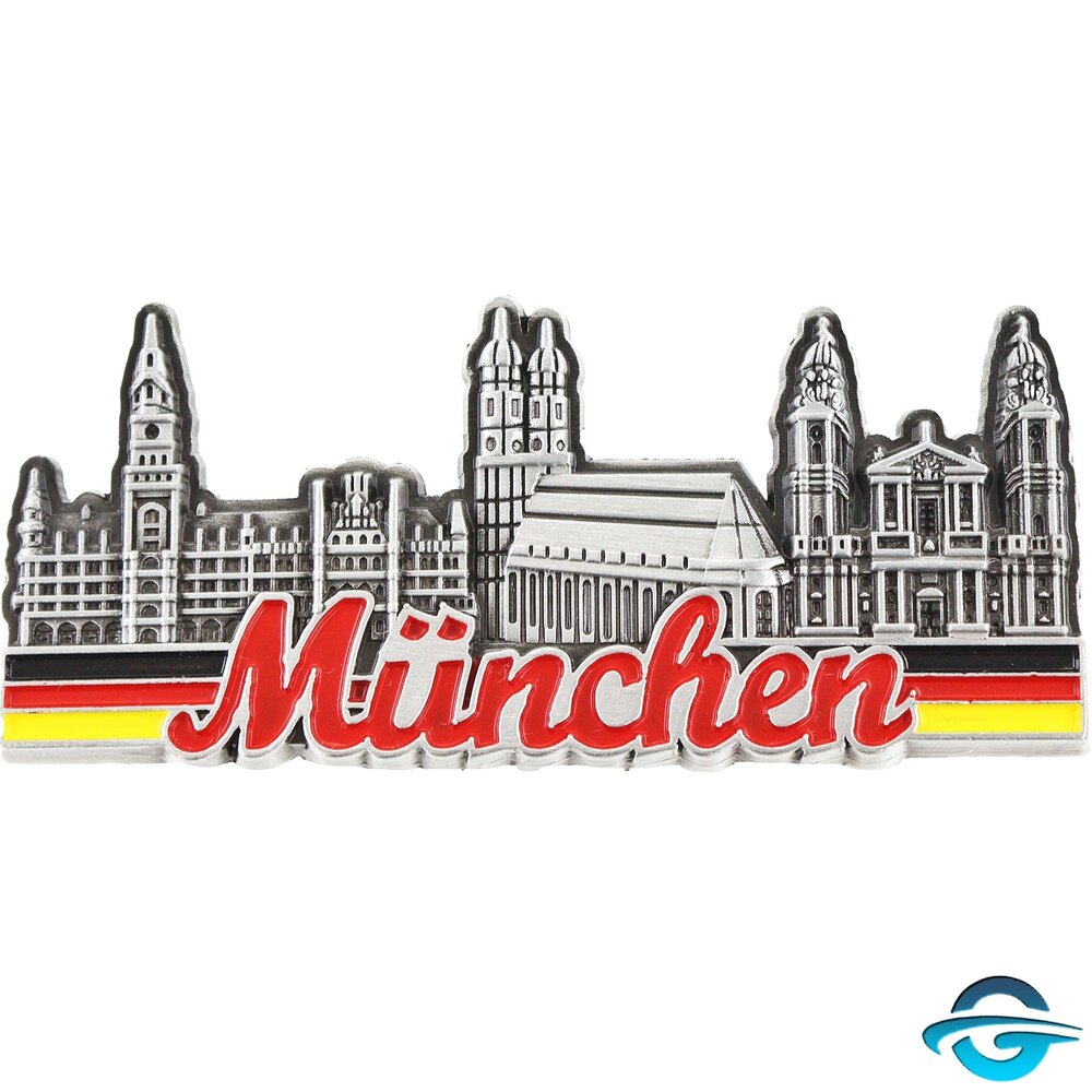 Creation Gross Creation Gross -Münchens Skyline mit Schriftzug - 3D Magnet - 9 x 4 cm Creation Gross Creation Gross -Münchens Skyline mit Schriftzug - 3D Magnet - 9 x 4 cm