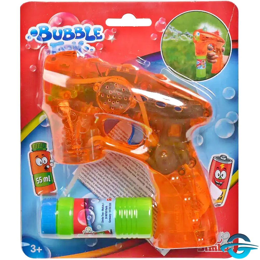 Simba Simba - Seifenblasenpistole inkl. Seifenwasserkartusche - Batteriebetrieben Simba Simba - Seifenblasenpistole inkl. Seifenwasserkartusche - Batteriebetrieben