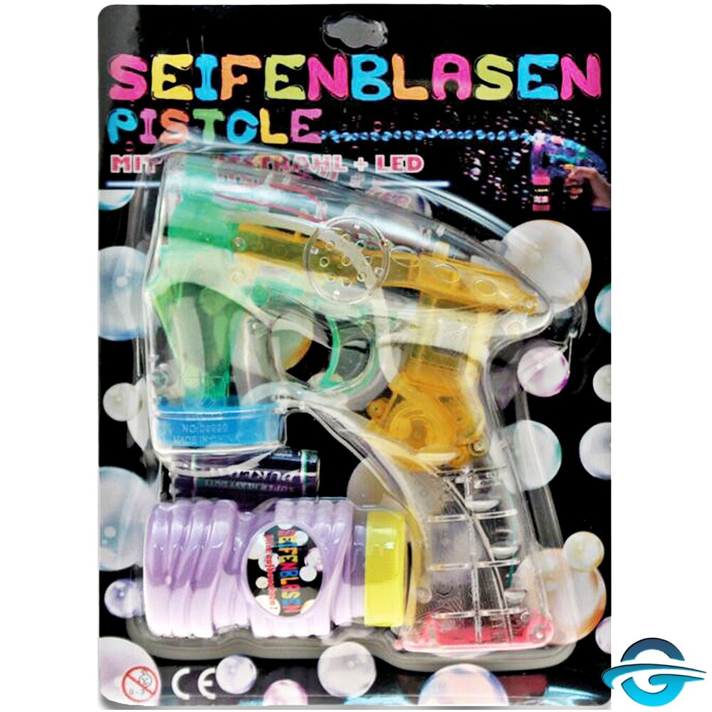 Amscan Amscan - LED Seifenblasenpistole inkl. Seifenwasserkartusche - Batteriebetrieben Amscan Amscan - LED Seifenblasenpistole inkl. Seifenwasserkartusche - Batteriebetrieben