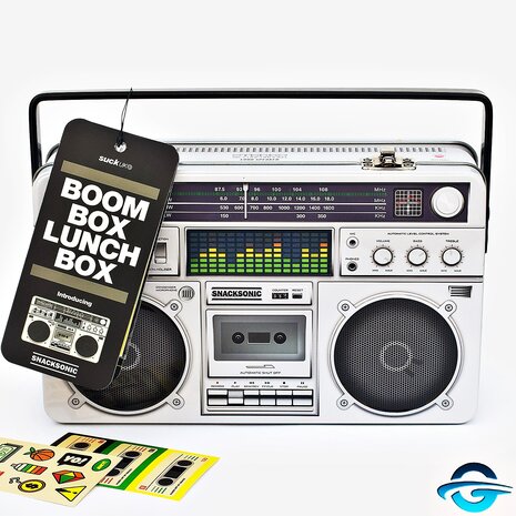 Suck UK Suck UK - Boom Box - Metall - 3D Lunchbox / Brotzeitbox Suck UK Suck UK - Boom Box - Metall - 3D Lunchbox / Brotzeitbox