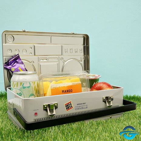 Suck UK Suck UK - Boom Box - Metall - 3D Lunchbox / Brotzeitbox Suck UK Suck UK - Boom Box - Metall - 3D Lunchbox / Brotzeitbox