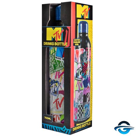 MAGS Mags - MTV Music - Trinkflasche / Wasserflasche - Thermoflasche - Edelstahl - 700 ml MAGS Mags - MTV Music - Trinkflasche / Wasserflasche - Thermoflasche - Edelstahl - 700 ml